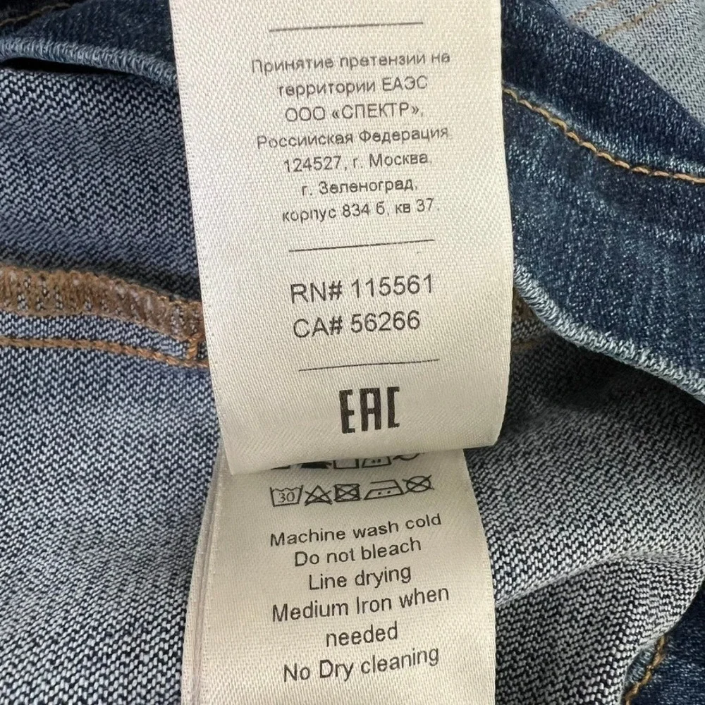 7 For All Mankind Denim Shirt Dress M Lapis Long Sleeve Button Front Y2K Western